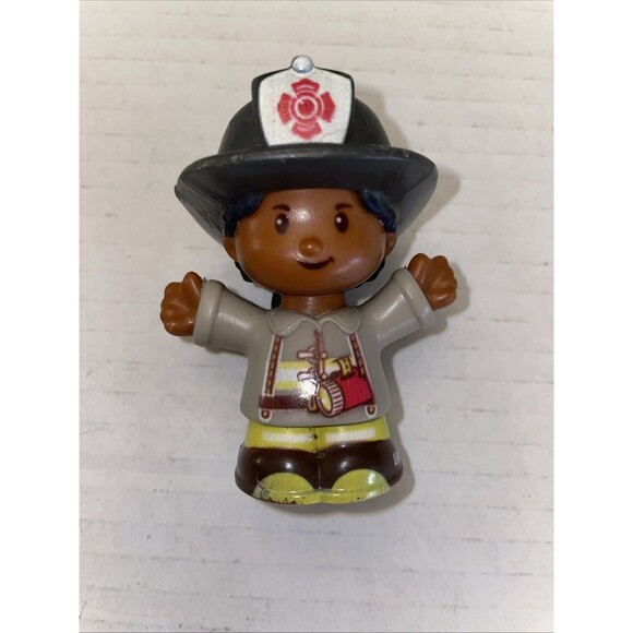 Little People Fisher Price Figure Lot of 5 Firefighter Boys Girls - Picture 8 of 13